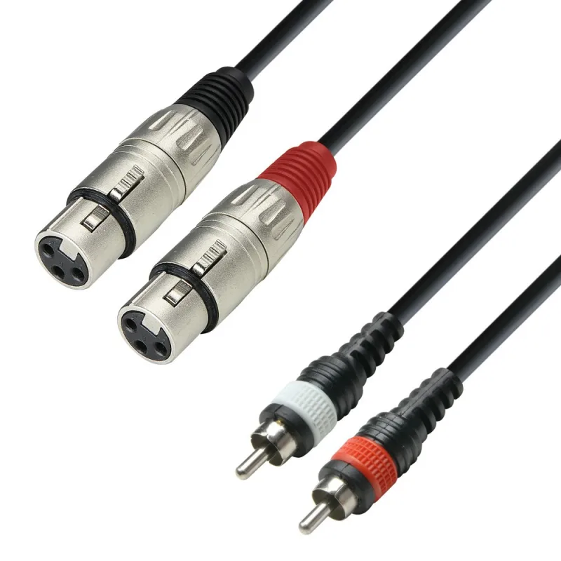 Cable 2xrca Macho A 2xxlr Hembra 3m Adam K3 K3tfc0300