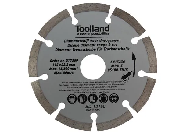 Toolland BD12150 accesorio para amoladora angular Corte del disco
