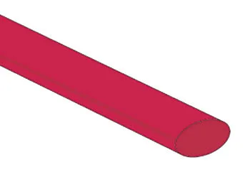 Velleman STB95R - Tubos de plástico (rosa, 9,5 mm, 25 unidades), color rojo