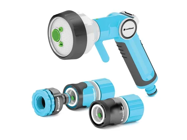 CELLFAST 53-545 Pistola pulverizadora de agua para jardín Negro, Azul claro