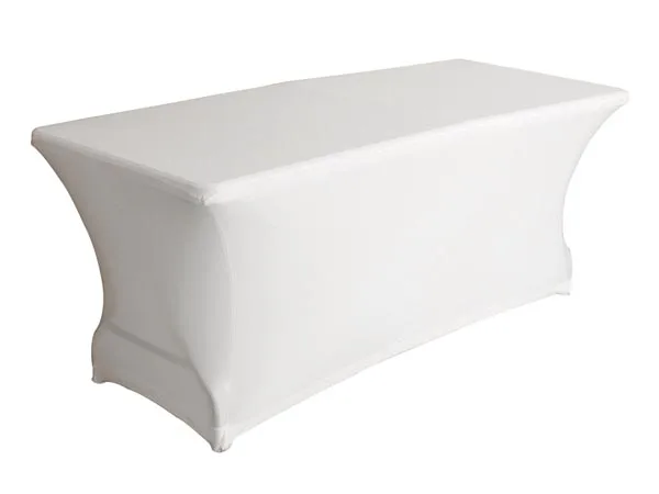 Perel Cubierta para Mesa, Blanca, Rectangular, 180 cm x 75 cm x 74 cm