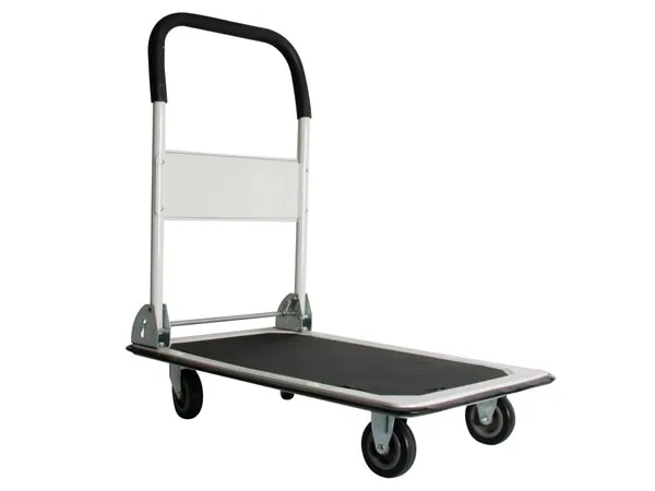 Perel OHT150 carro de servicio Aluminio, Negro - Carros de servicio (Aluminio, Negro, 150 kg, 1 estanterías, 10 cm, Fijo, Girar, 480 mm)