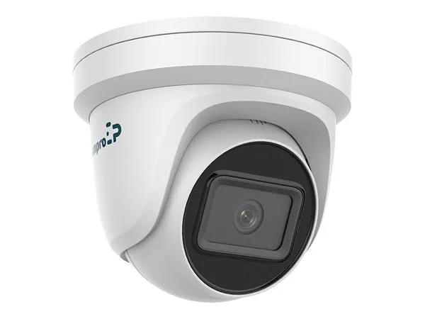 EtiamPro Cámara IP Domo de Red, cámara de vigilancia, 4 MP, Leds IR, visión Nocturna 30 m, Lente varifocal, tecnología WDR, función PoE, App Guarding Vision, para Interiores y Exteriores, Blanca