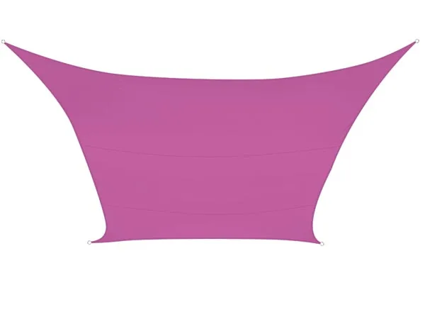 Perel Sombreado Velo, Repelente de Agua, 2 x 3 m, 160 g/m², poliéster, Rectangular, Fucsia