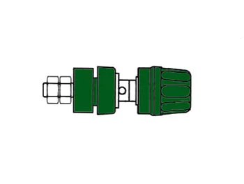 DOUILLE 4MM AVEC BOUCHON IMPERDABLE- VERT PKI 10A