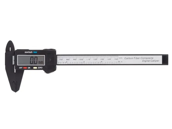 Toolland Conveniente pinza digital con pantalla LCD grande, plástico, 150 mm