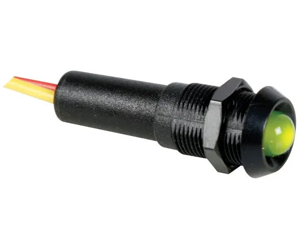 Seder 12 vbg lámpara LED de señal de 12 V Carcasa Negra, 12 V, Verde, Negro