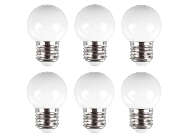 HQ-Power Lámpara LED, 0.6 W, 6 piezas, blanco cálido