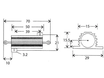 Power Resistors Resistor 50 W 220E