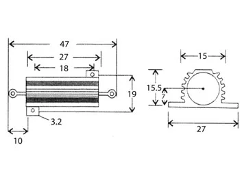 RESISTOR 25W 8E2