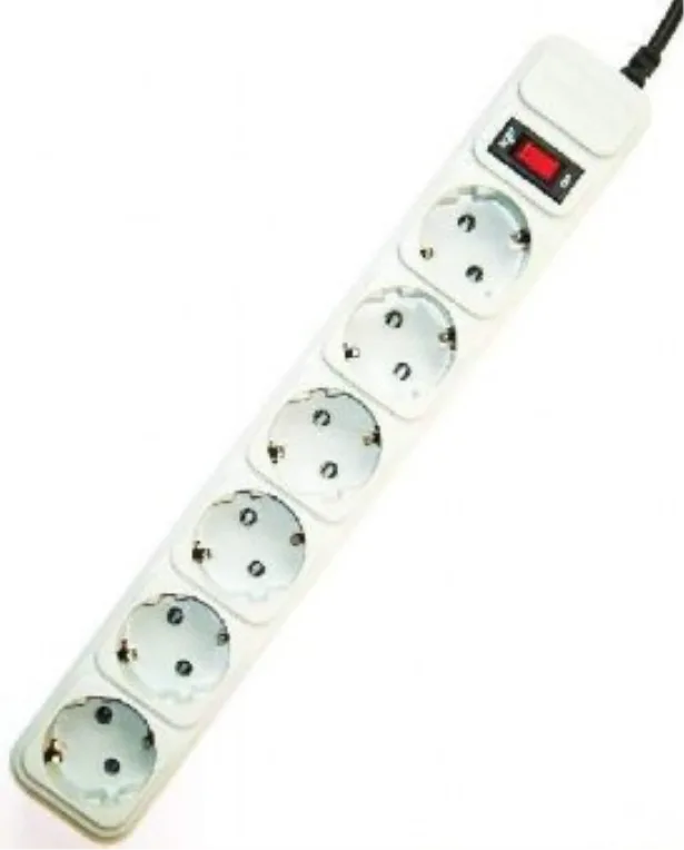 Gembird SPG6-B-10C base múltiple 3 m 6 salidas AC - Bases múltiples (3 m, 6 salidas AC, 250 V, 16 A)