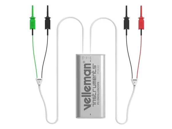Velleman Mini osciloscopio para PC, 2 canales, con conexión USB