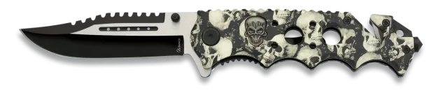 Navaja Skull Albainox Blanca