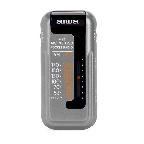 Aiwa R-22SL radio Portátil Analógica Plata