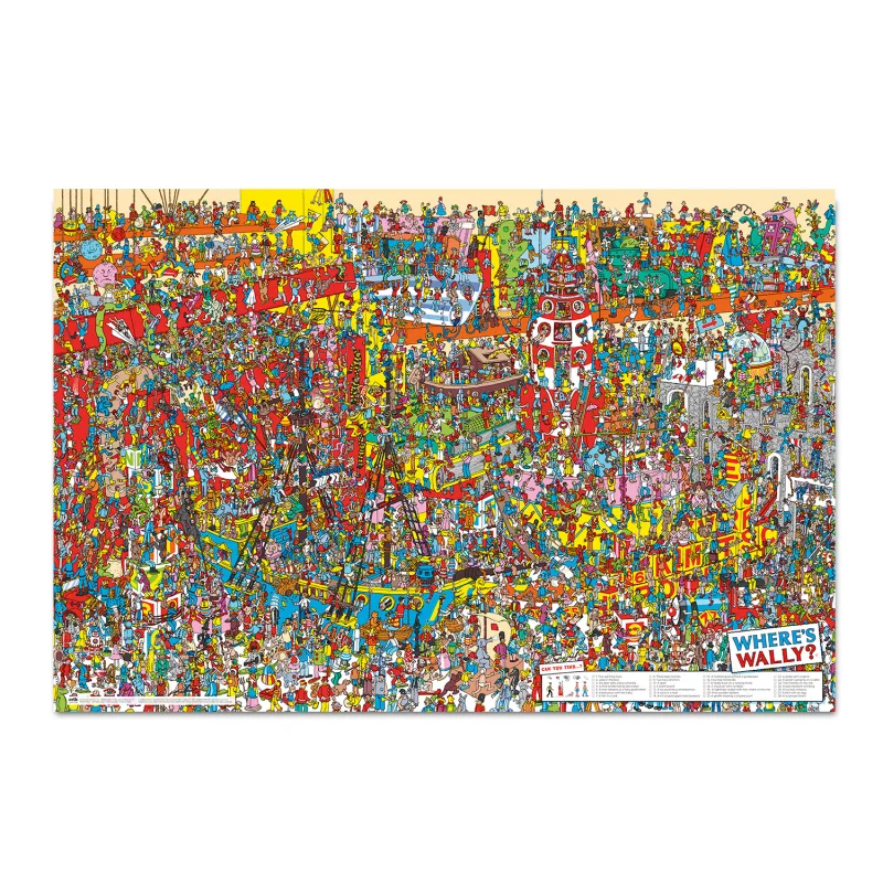 Grupo Erik Poster ¿Donde esta wally? - Laminas decorativas 61x91,5cm a todo color | Posters para pared ideal decoración habitación