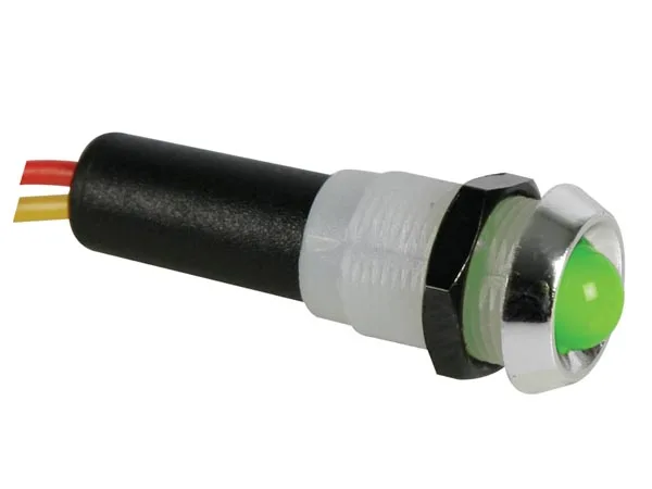 Velleman 124003 - Lámpara LED (12 VDC, ABS, cromada), color verde