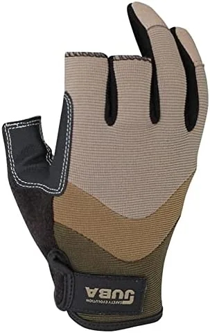 Juba G, piel sintética + rfzo, PVC en palma y dorso de elastano, marrón negro - SIZE: 10