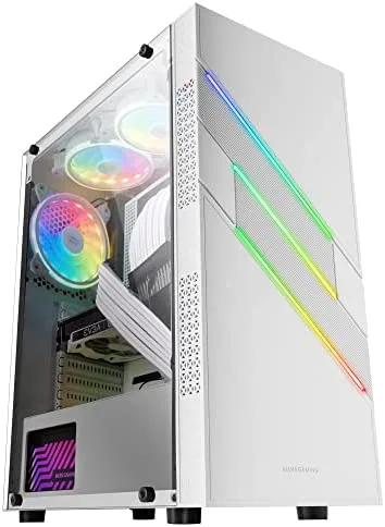 Mars Gaming MC-U3 Blanco Caja PC Gaming ATX XL Frontal Triple ARGB Ventilador 12cm ARGB Ventana Cristal Templado