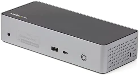 StarTech.com Mini Docking Station USB-C - Replicador de Puertos para 4 Monitores DisplayPort y HDMI 4K 60Hz - con PD de 100W - Hub Ladrón USB con 3x USB-A y 1x USBC, Red Ethernet, Audio