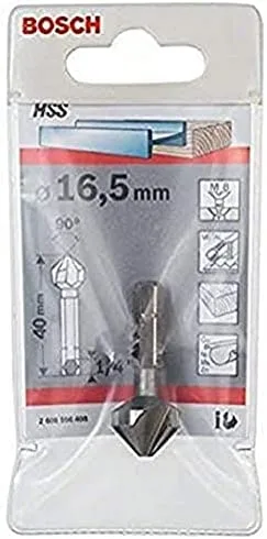 Bosch 2 608 596 408 - Avellanadores cónicos (16,5 mm, M 8, 40 mm, 1/4)