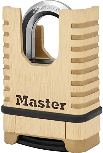 MASTER LOCK Candado de lat�n macizo de alta seguridad [Grillete protegido] [una combinaci�n] M1177EURD