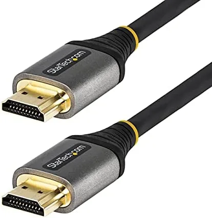 StarTech.com Cable 5m HDMI 2.0 de Alta Velocidad con Ethernet con Certificación Premium - Cable HDMI de 4K a 60Hz - HDR10 - ARC - Ultra HD - para Monitores 4K UHD - M/M