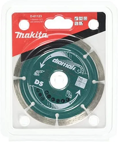 Makita D-61123 disco de diamante 11,5 cm Disco de diamante con borde segmentado