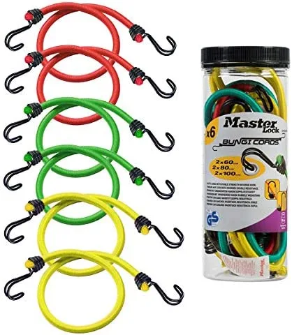 Masterlock Security - 6 Piece Bungee Jar