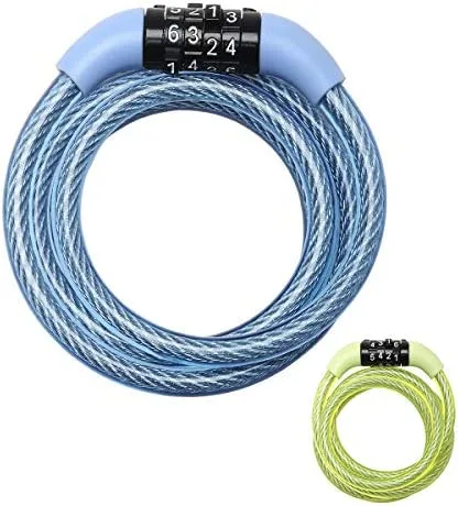 Cable antirrobo MasterLock, 4 dígitos, 1,2 m, O8 mm, color