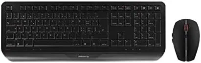 CHERRY Desktop GENTIX [DE] WL black Deutschland teclado Ratón incluido RF inalámbrico Negro