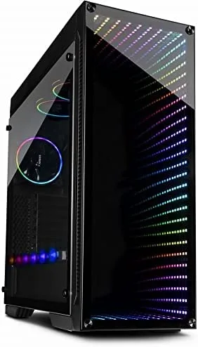 Inter-Tech X-908 Infini2 Torre Negro - Caja de ordenador (Torre, PC, Negro, ATX,ITX,Micro ATX,Mini-ITX, Rojo/Verde/Azul, Ventiladores de la caja)
