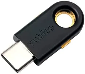 Yubico YubiKey 5C - Llave de Seguridad USB de Dos factores, Compatible con Puertos USB-C