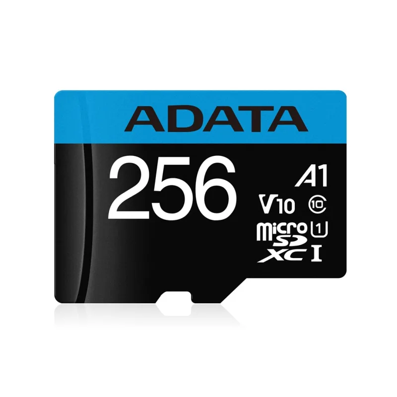 ADATA Premier microSDXC/SDHC UHS-I Clase 10 256GB con Adaptador SD Gratuito Transferencia rápida de hasta 100MB/s
