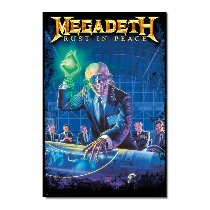 Grupo Erik Poster Megadeth Oxídate en paz - Laminas decorativas 61x91,5cm a todo color | Posters para pared ideal decoración habitación