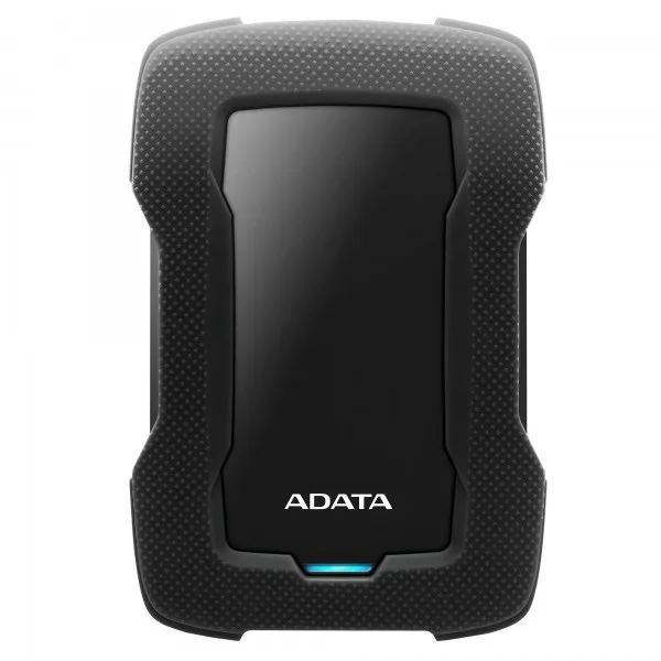 ADATA Unidad de Disco Duro Externa HD330 Negro 2TB USB 3.2 Gen.1 Mantiene Sus Datos Seguros con una Carcasa de Silicona en el Exterior