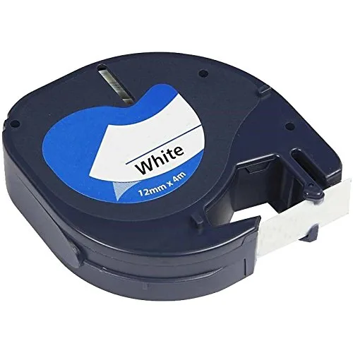 Dymo letratag 91201 negro/blanco cinta rotuladora generica s0721610