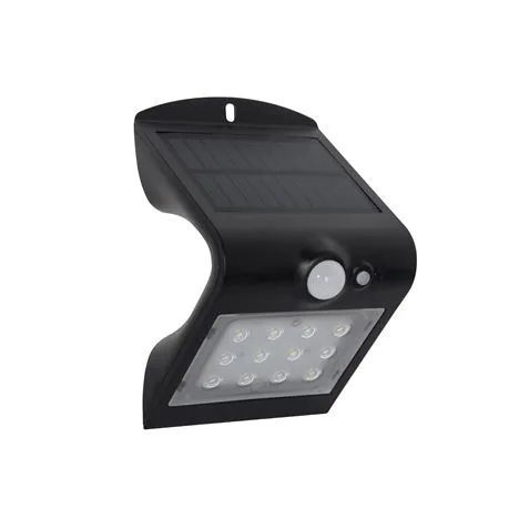 Elbat aplique led solar doble iluminacion 1.5w - 220lm - luz fria 6000k - luz calidad 3000k - sensor de movimiento