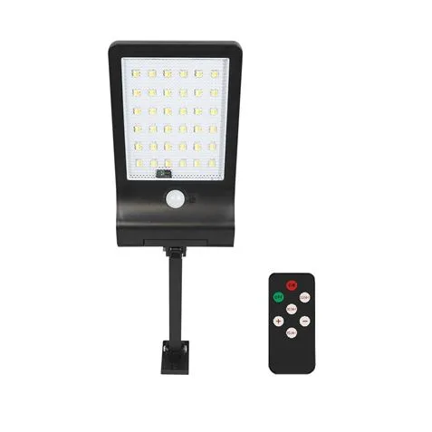 Lámpara solar LED de pared ELBAT EB0397 1,8 W 350 lúmenes 3000 K-4000 K-6500 K luz seleccionable IP65 lámpara aplique pared sensor