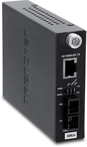 Trendnet TFC-1000S20 convertidor de medio 2000 Mbit/s 1310 nm Monomodo Gris
