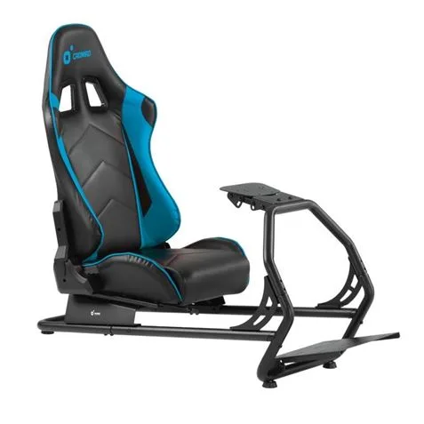 Cromad r2 asiento simulador de carreras - soporte para pedales y volante - totalmente ajustable - robusto - peso max. 100kg