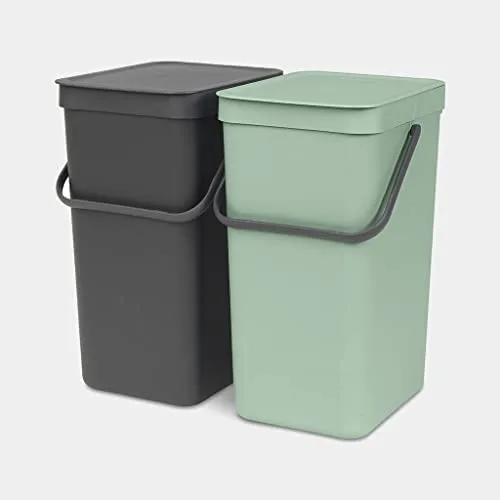 Brabantia Sort & Go Rectangular Plástico Verde, Gris
