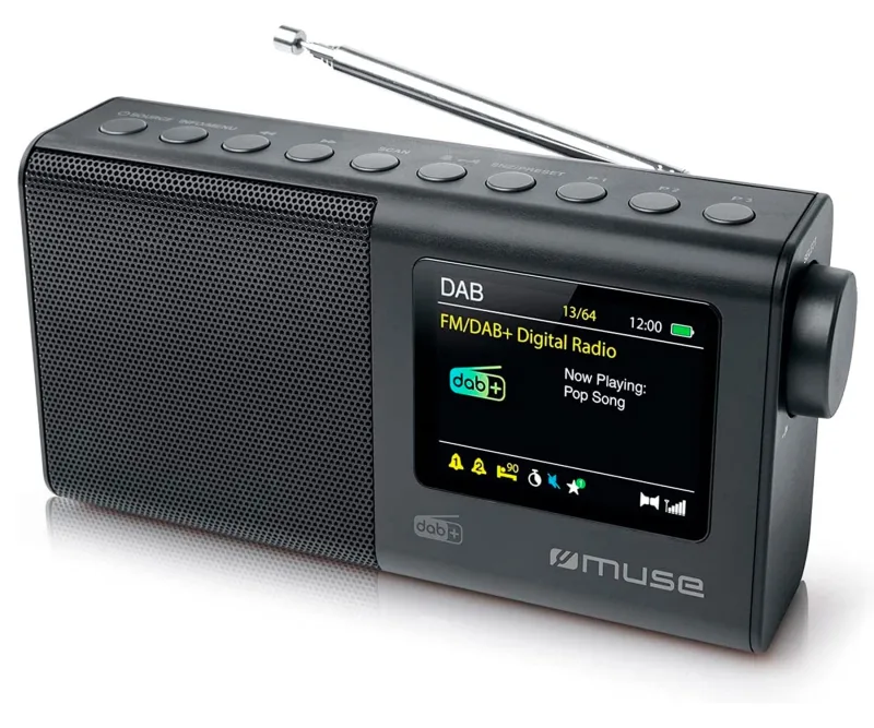 Muse M-117 DB radio Portátil Digital Negro