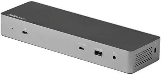 StarTech.com Docking Station Thunderbolt 3 Compatible con USB-C - para 2 Monitores 4K 60Hz DisplayPort 1.4 o 2 Monitores HDMI - para Un Monitor 8K - Dock TB3 USB Tipo C para Portátil - PD 96W y 5x USB - 10Gbps