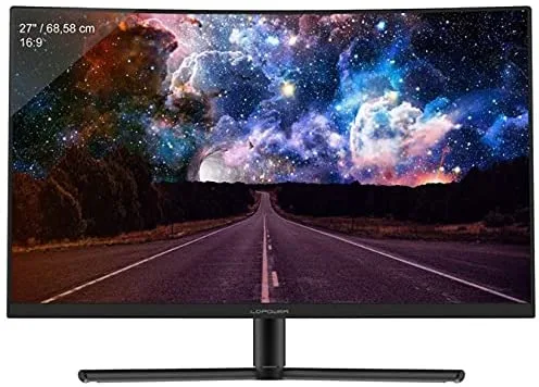 LC POWER LC-M27-FHD-240-C - Monitor Curvado (68,6 cm/27", FHD, HDMI/DP, 240 Hz, 1 ms), Negro