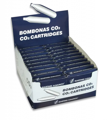 Display de 100 Cargas de CO2 Martinez Albainox de 12 gr 35356