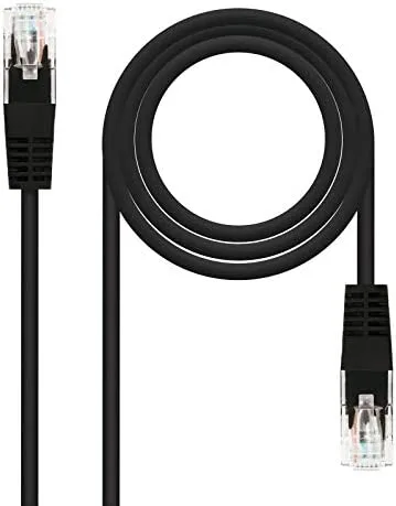 Latiguillo Rj45 Cat6 Utp Cu 0,25m Negro Nanocable 10.20.0400-l25-bk
