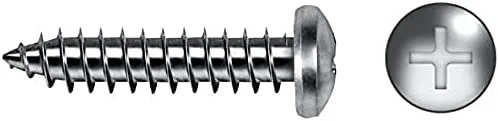 Celo 948167981 - Tornillo Rosca Chapa Din 7981 Cabeza Alomada Impronta Ph Diámetro 4,8X16 Mm Cincado, 250 Unidades