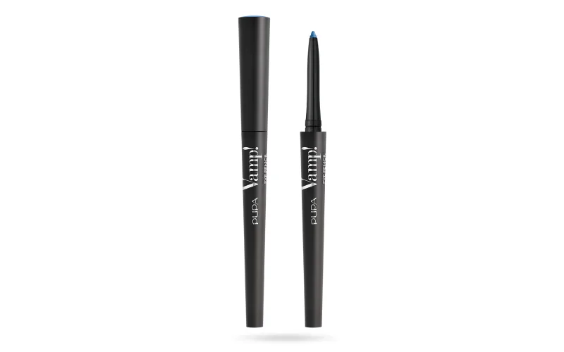 Delineador de Ojos Pupa Milano Vamp!, Color Azul 403 Eccentric Blue, A Prueba de Agua, 0.35 g, Larga Duración, Adecuado para Mujeres