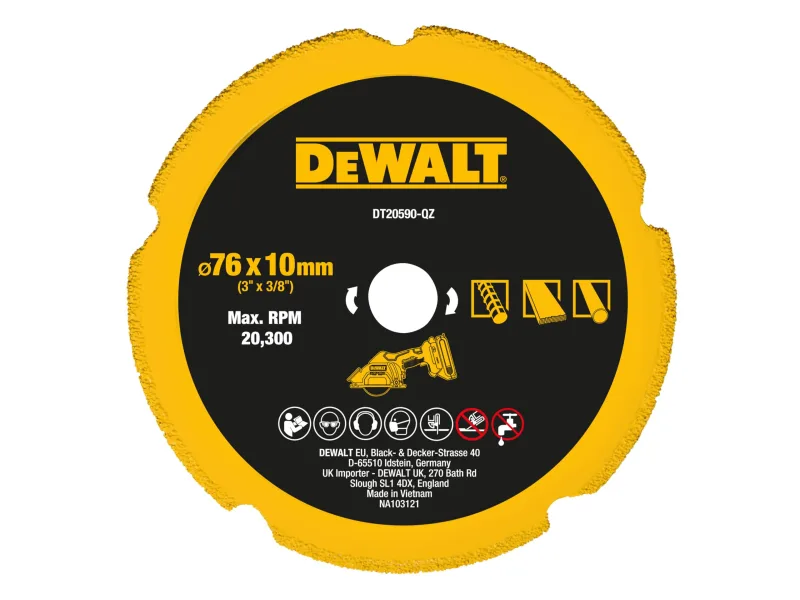 DEWALT Dewa Diamanttrennscheibe Multimaterial 76mm