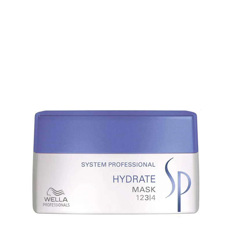 Mascarilla hidratante para cabello seco / Wella System Professional / Hydrate 200 ml, nutrición intensa sin apelmazar, suavidad y manejabilidad al instante